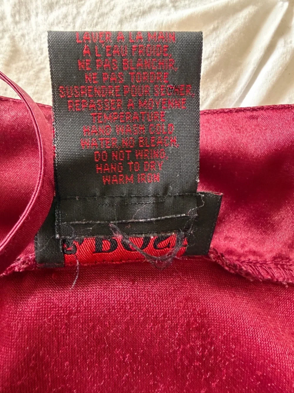 Vintage Rose Passion Burgundy Velvet Nightgown Robe Set L Y2K - Picture 11 of 12